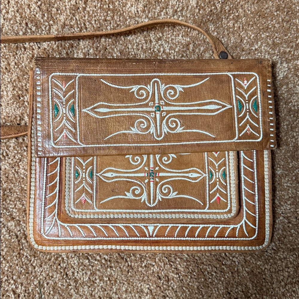 Brown Leather Crossbody Bag
